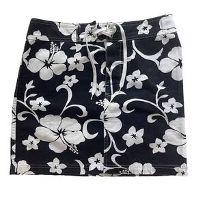 VTG Toes on the Nose Women's Size S Skirt Hawaiian Print 100% Cotton Drawstring